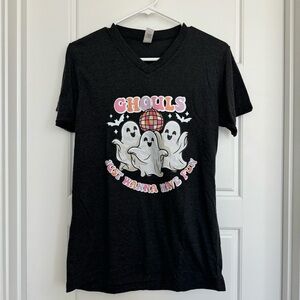 Ghouls Just Wanna Have Fun Funny Halloween Costume Women T-Shirt Size Small